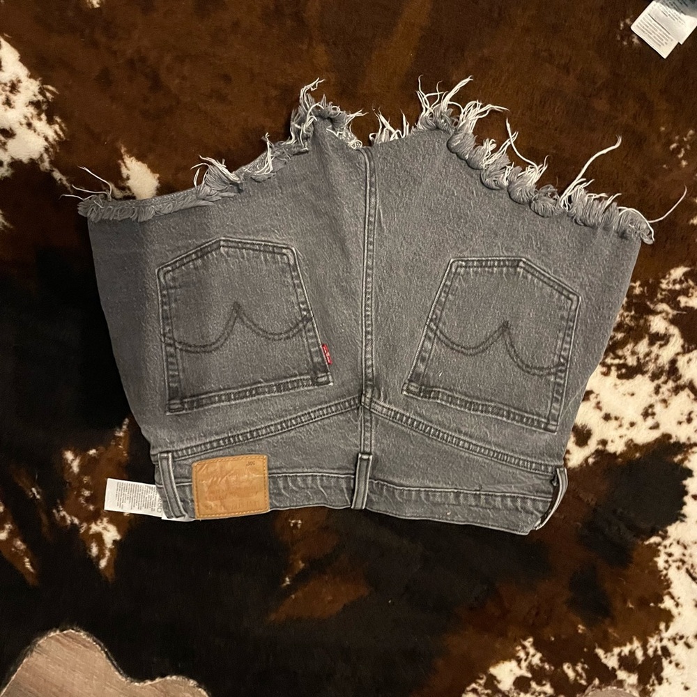 Levi's Charcoal Denim Shorts